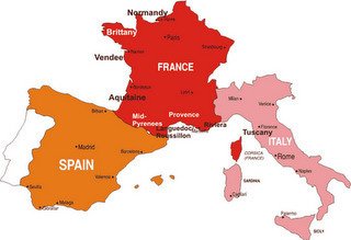 France - Spain - Italy